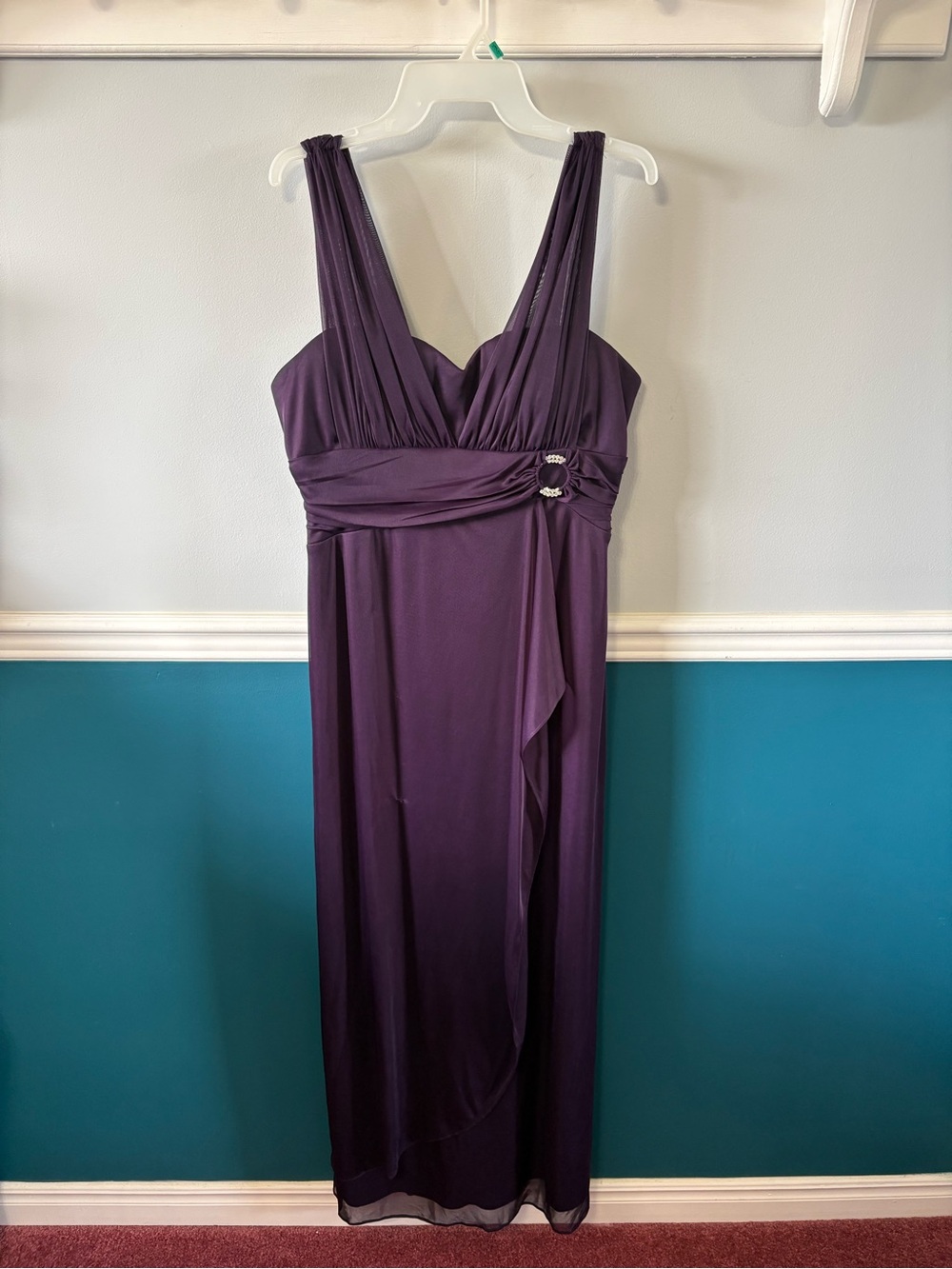 Jessica Deep Purple Formal Maxi Dress